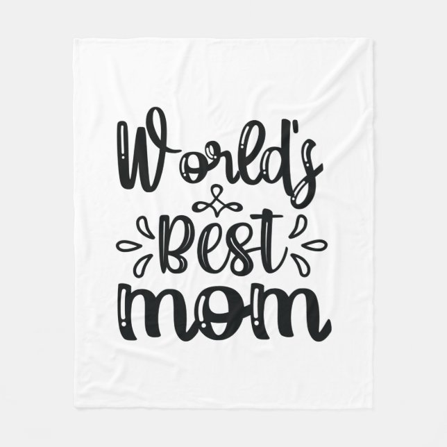 Couverture Polaire Cadeau d'infirmière Meilleure Maman du Monde (Devant)