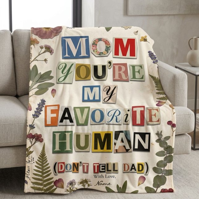 Couverture Polaire Cadeau drôle préféré pour maman (Créateur téléchargé)