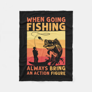 Couverture Polaire Cadeau Fisher en allant à la pêche