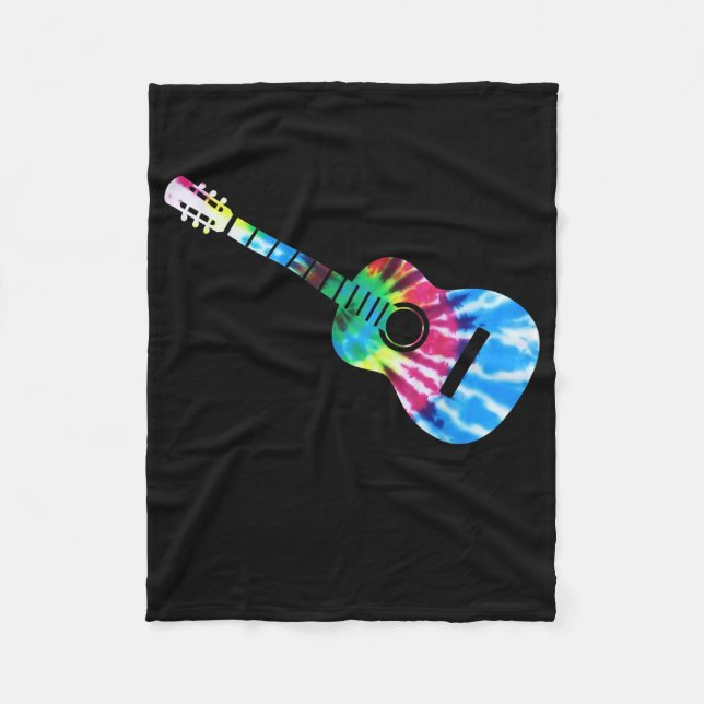 Couverture Polaire Cadeau Guitare Guitaristes (Devant)