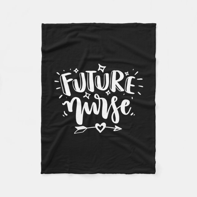 Couverture Polaire Cadeau infirmière | future infirmière (Devant)