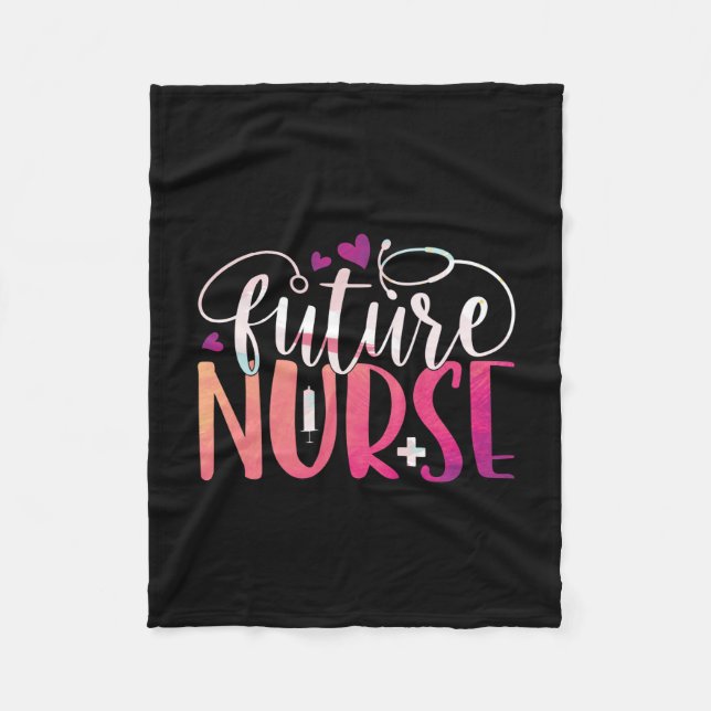 Couverture Polaire Cadeau infirmière | future infirmière (Devant)