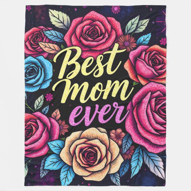 Couverture Polaire Cadeau Luxe Floral Collection populaire (Devant)