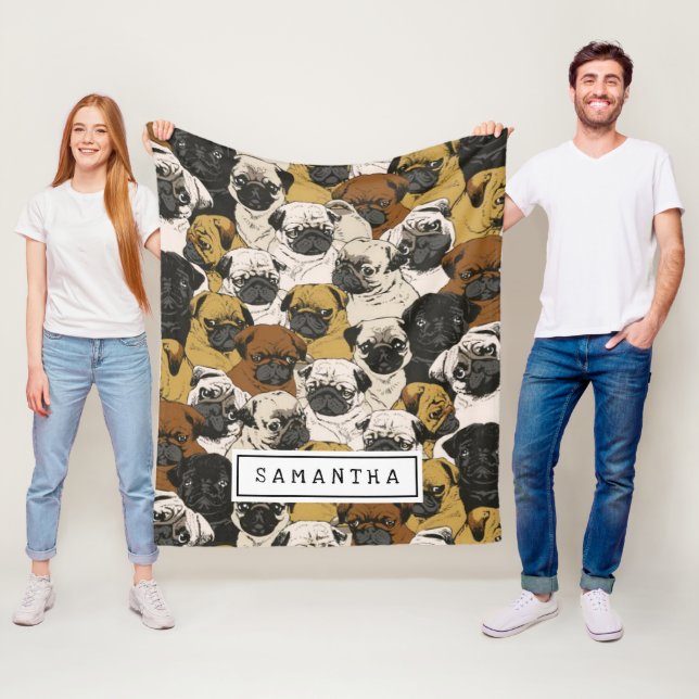 Couverture Polaire Cadeau mignon pour chien Amoureux des chiens Maman (En situation)