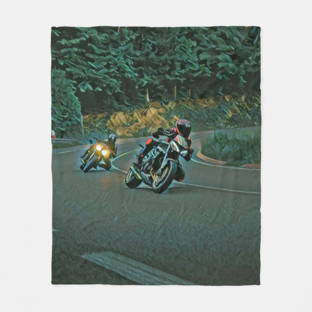 Couverture Polaire Cadeau moto (Devant)