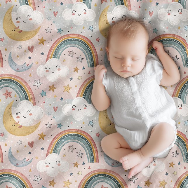 Couverture Polaire Cadeau Pâteux Clouds pour Little One (Gentle Clouds Blanket Pastel Gift for Little One)