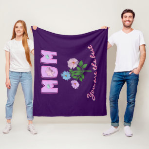 Couverture Polaire Cadeau personnalisé de la fête des mères