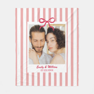 Couverture Polaire Cadeau personnalisé de mariage avec photo pour cou