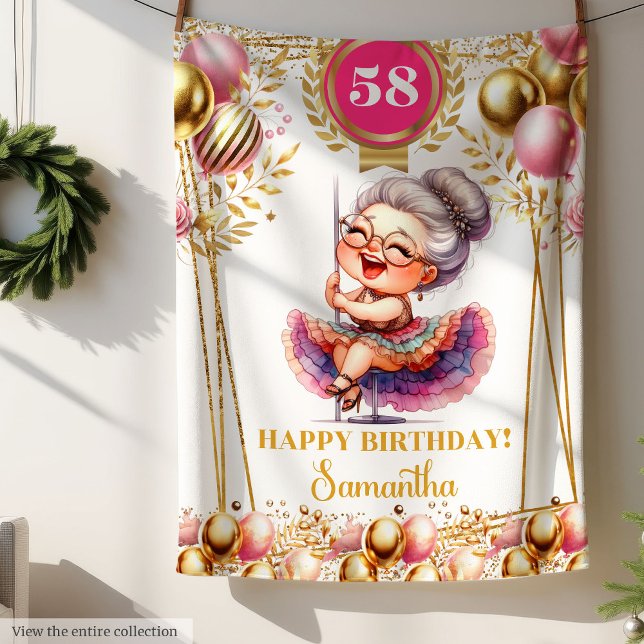 Couverture Polaire Cadeau personnalisé Funny Grandma Blanket d'annive (Personalized Funny Grandma Blanket Birthday Gift)