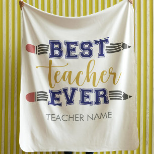 Couverture Polaire Cadeau personnalisé Meilleur Enseignant - Cadeau P