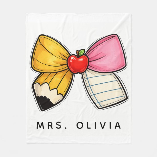 Couverture Polaire Cadeau personnalisé pour enseignant | Enseignant p (Devant)