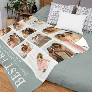 Couverture Polaire Cadeau personnalisé pour meilleurs amis, grille ph