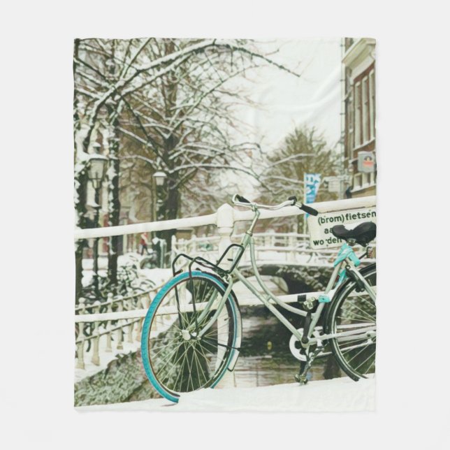 Couverture Polaire Cadeau pour amoureux du vélo (Devant)
