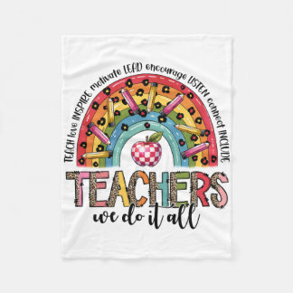Couverture Polaire Cadeau pour Enseignant | Les Enseignants Font Tout