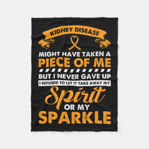 Couverture Polaire Cadeau pour la maladie du rein - Ne jamais renonce