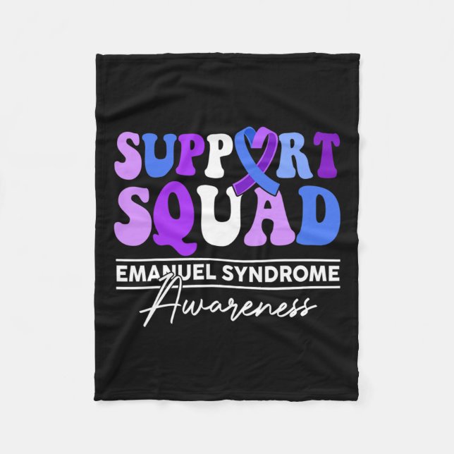 Couverture Polaire Cadeau pour l'équipe de soutien Syndrome d'Emanuel (Devant)