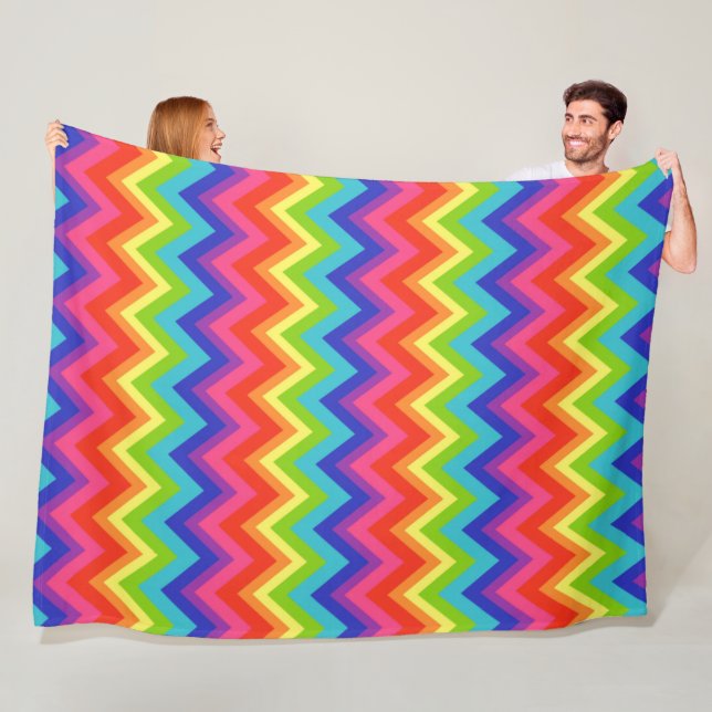 Couverture Polaire Cadeau Rainbow Fleece Blanket (En situation)
