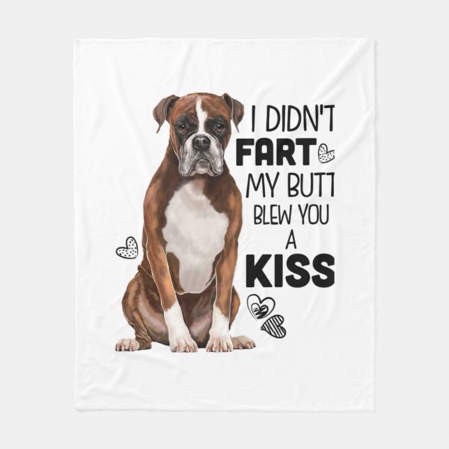 Couverture Polaire Cadeaux Boxer Dog (Devant)