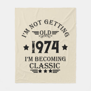 Couverture Polaire Cadeaux de 50e anniversaire vintages personnalisés