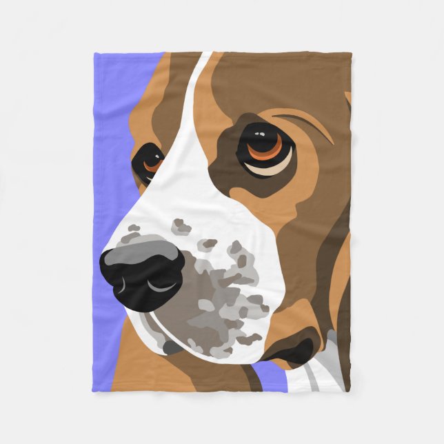 Couverture Polaire Cadeaux de Basset Hound (Devant)