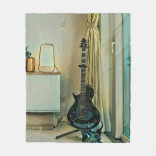 Couverture Polaire Cadeaux de guitare pour papa