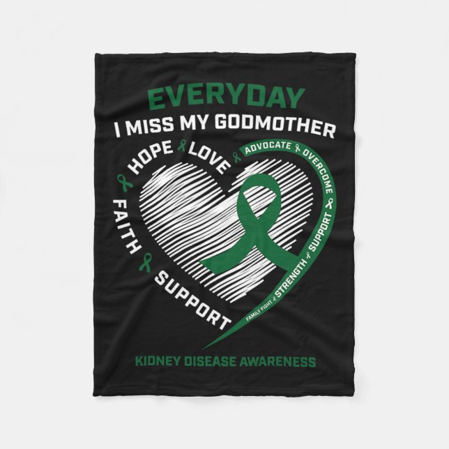 Couverture Polaire Cadeaux de mémoire femmes Godmère Kidney Disease A (Devant)