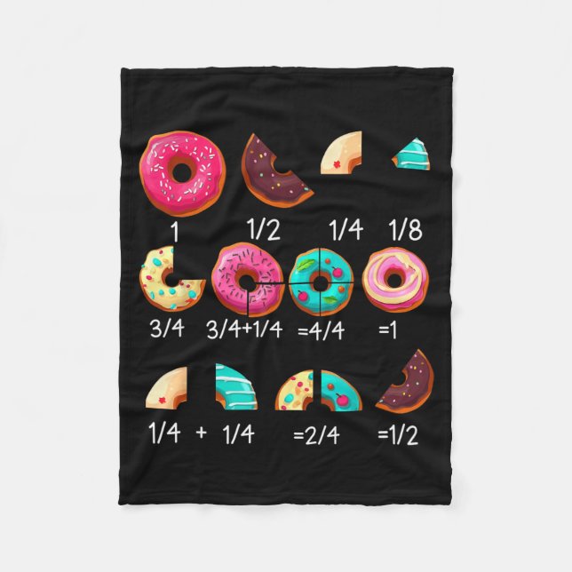 Couverture Polaire Cadeaux de professeur de mathématiques de retour à (Devant)