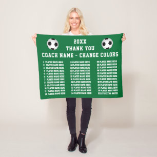 Couverture Polaire Cadeaux de super entraîneurs de soccer personnalis