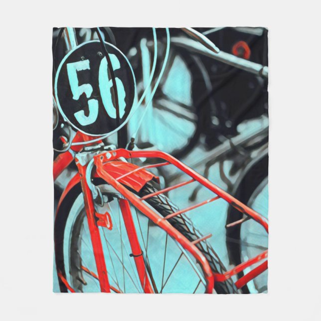 Couverture Polaire Cadeaux de vélo pour elle (Devant)