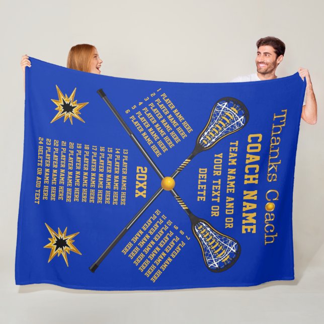 Couverture Polaire Cadeaux d'entraîneur de lacrosse de mercis des (En situation)
