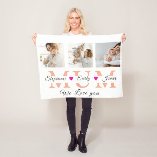 Couverture Polaire Cadeaux-mères personnalisés Cadeau d'anniversaire