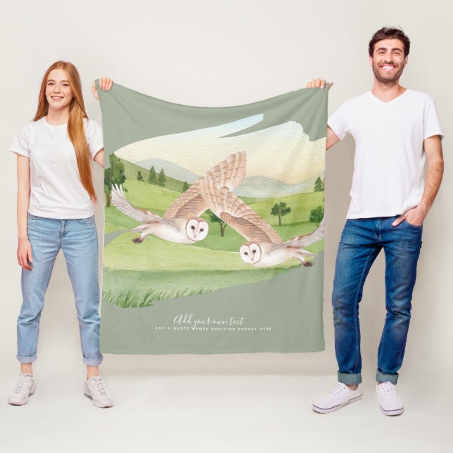 Couverture Polaire CADEAUX OWL - Personnalisés (En situation)