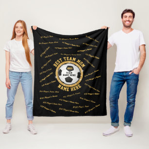 Couverture Polaire Cadeaux personnalisés de l'équipe de football, t