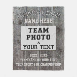 Couverture Polaire Cadeaux personnalisés d'entraîneur pour les