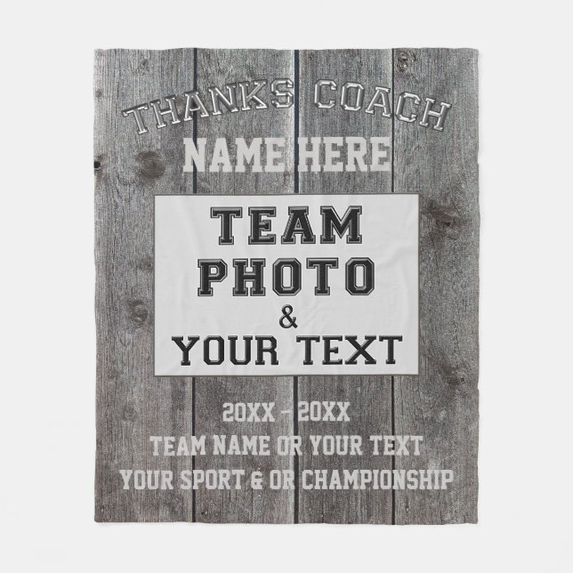 Couverture Polaire Cadeaux personnalisés d'entraîneur pour les (Devant)