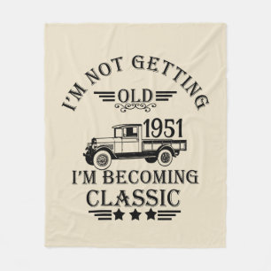 Couverture Polaire Cadeaux personnalisés vintages 65e anniversaire