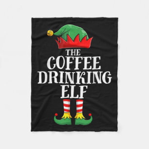 Couverture Polaire Café Boire Famille Elfe Correspondant Elfe de Noël