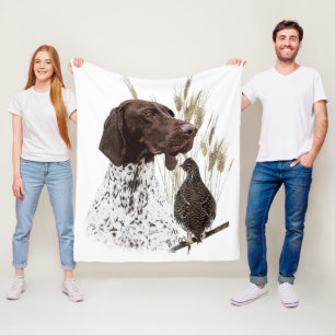 Couverture Polaire Café de la carte postale Allemande Pointeurs Racco