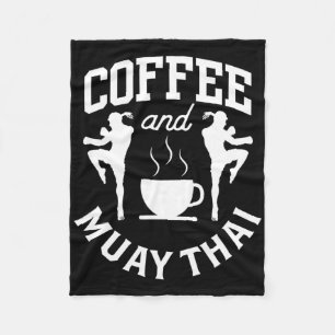 Couverture Polaire Café et Muay Thai Combattant de Hobby Arts Martiau