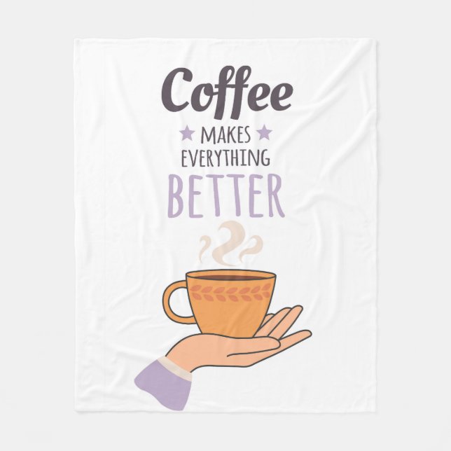 Couverture Polaire Café s'il vous plaît (Devant)