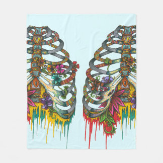 Couverture Polaire Cage thoracique de fleur