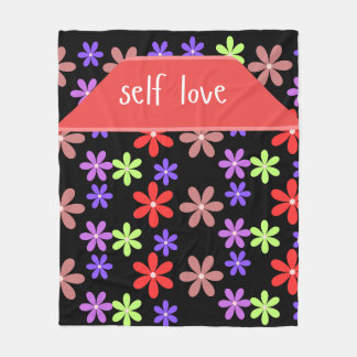 Couverture Polaire Cahier à spirale esthétique d'amour de soi à motif