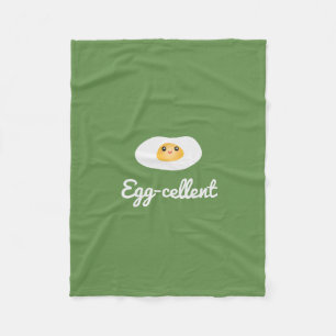 Couverture Polaire Calembour humoristique de nourriture d'Eggcellent