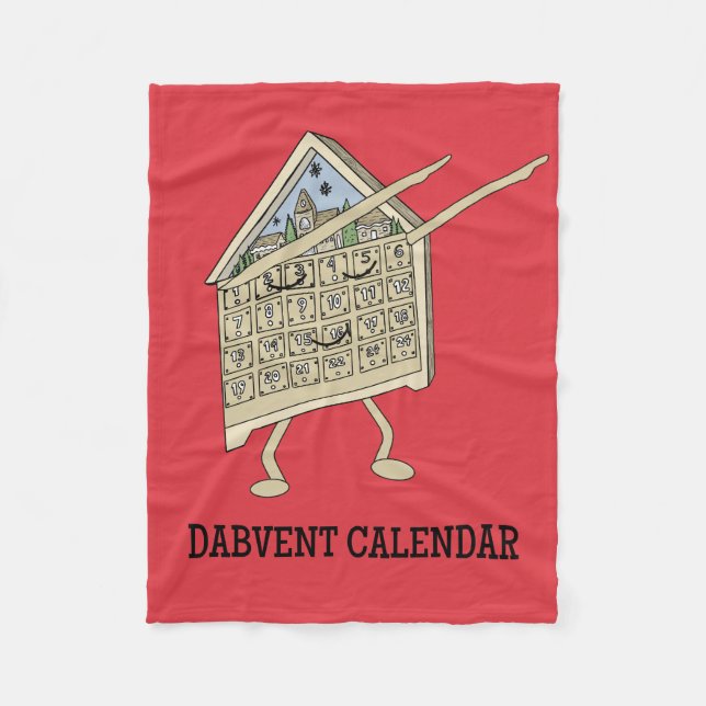 Couverture Polaire Calendrier de l'Avent Dabbing Drôle Chrétien Relig (Devant)