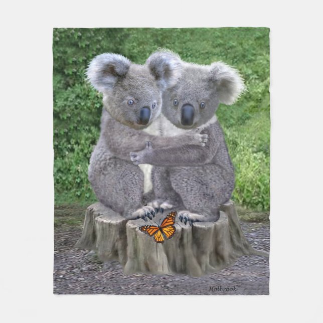 COUVERTURE POLAIRE CÂLINS DE BÉBÉ KOALA (Devant)