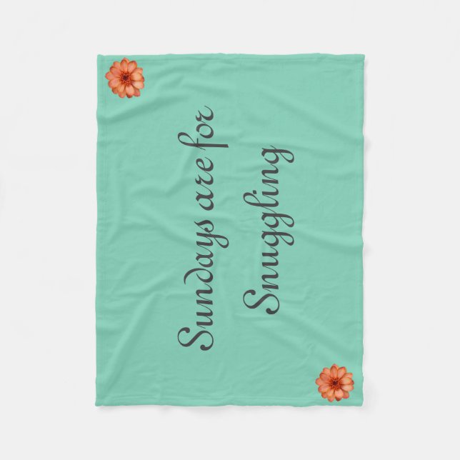 Couverture Polaire Câlins de dimanche (Devant)