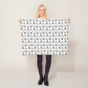 Couverture Polaire Camarades Animaux Manchot Mignon Raton Laveur