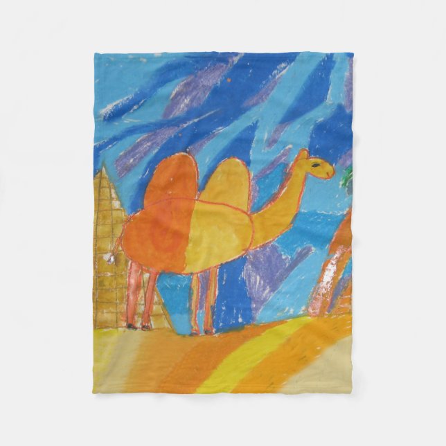Couverture Polaire Camel Art by Kids (Devant)