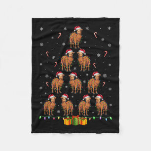 Couverture Polaire Camel Santa Hat Noël Lumières Hommes Femmes Noël T