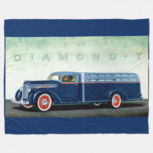 Couverture Polaire Camion bleu Diamond T 1937 (Devant (Horizontal))